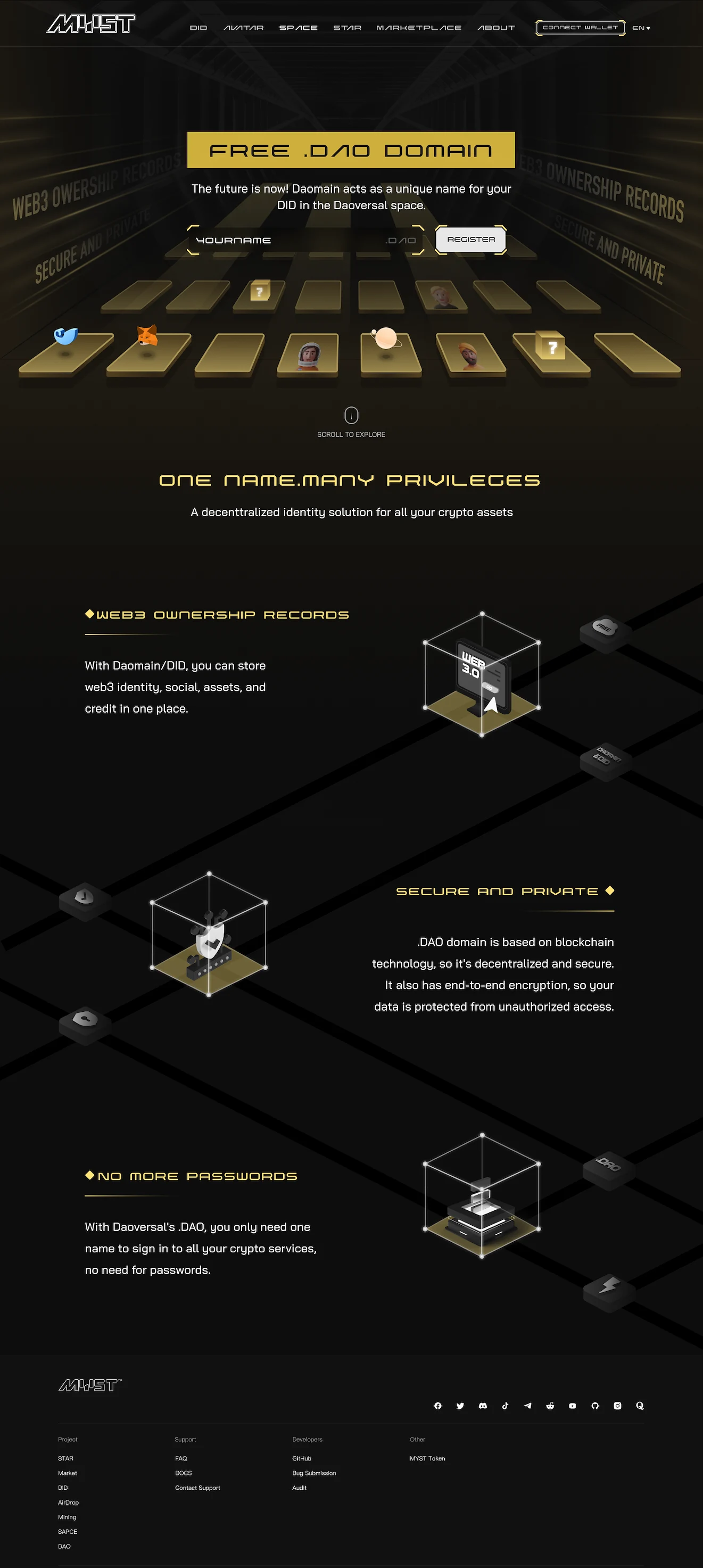 dotdaodomain UI UX Design